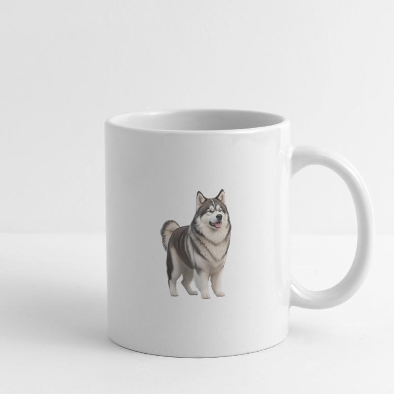 Malamut Mug blanc