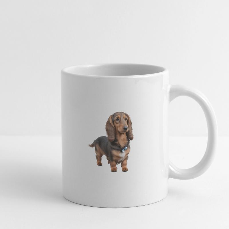 Teckel Mug blanc