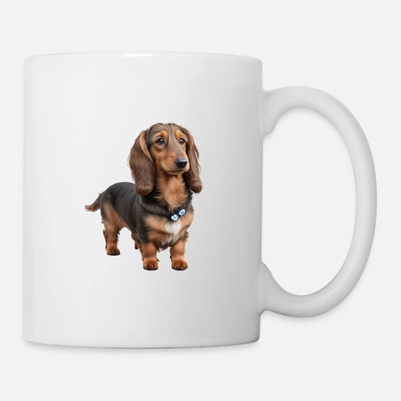 Dackel - Tasse - Weiß