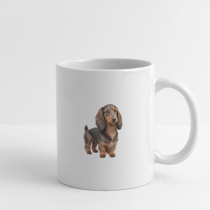 Teckel Mug blanc