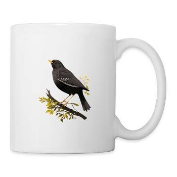 Merle - Mug blanc - blanc - Droite