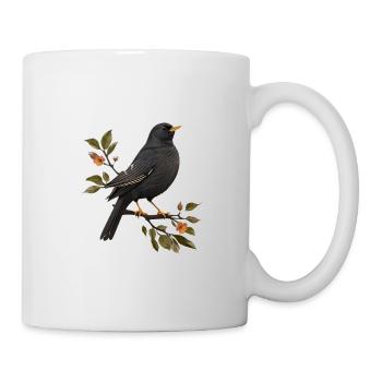 Merle - Mug blanc - blanc - Droite