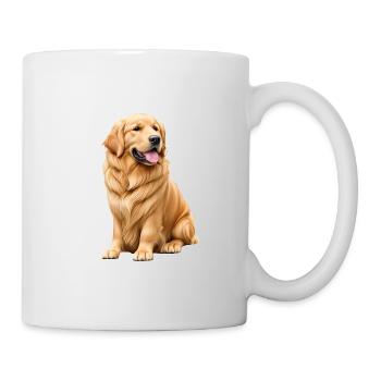 Golden retriever - Mug blanc - blanc - Droite
