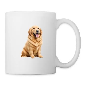 Golden retriever - Mug blanc - blanc - Droite