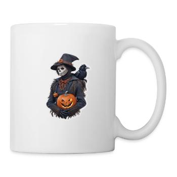 Vogelscheuche Halloween - Tasse - Weiß - Rechts