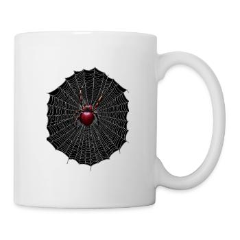Spinnenetz Halloween - Tasse - Weiß - Rechts