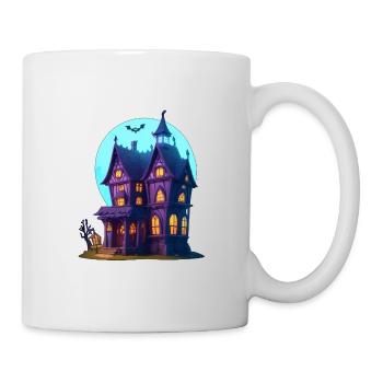 Gruselvilla Halloween - Tasse - Weiß - Rechts