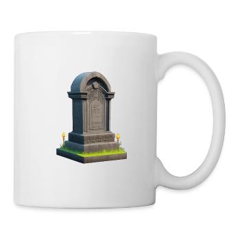 Halloween Grabstein - Tasse - Weiß - Rechts