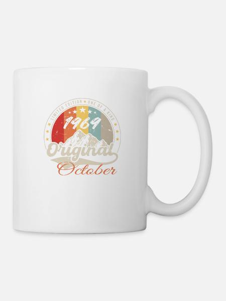 Octobre 1969 Cadeau Anniversaire - Octobre 1969 - Mug blanc - blanc