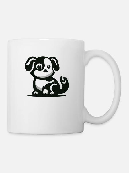 Niedlicher Hund - Tasse - Weiß