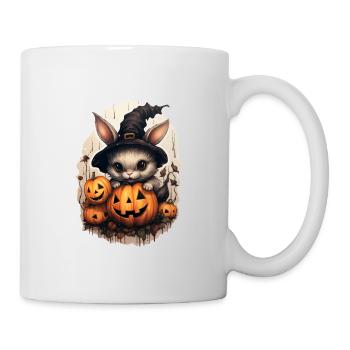 Halloween Hexerhäschen - Tasse - Weiß - Rechts