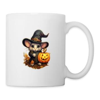 Halloween Maus - Tasse - Weiß - Rechts