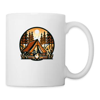 Camping in the forest - Mug - white - Right