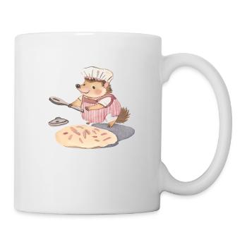Cheerful Hedgehog Baker: Heartfelt Delights - Mug - white - Right