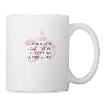 T-Shirt / Gayatri Mantra / Om Bhur Bhuvah - Tasse - Weiß - Rechts