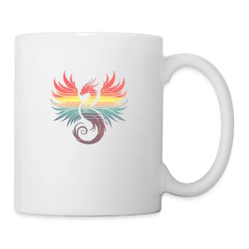 Retro Sunset Phoenix - Mug - white - Right