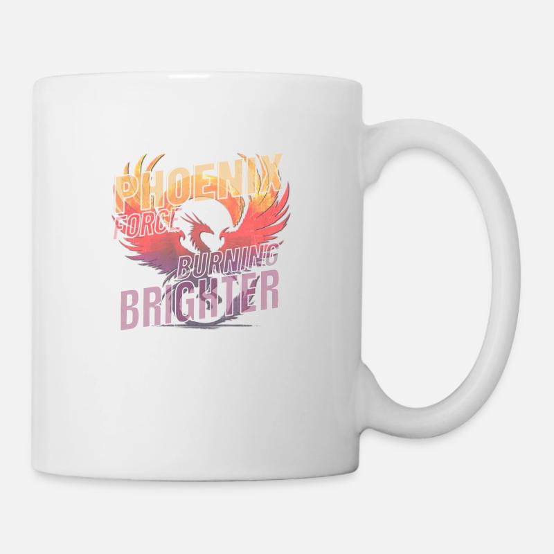 Force du phénix briller plus fort - Mug blanc - blanc
