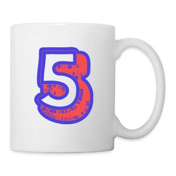 5. 5 YEARS. 5th ANNIVERSARY. 5 YEAR ANNIVERSARY - Mug - white - Right