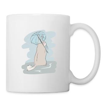 Illustriertes Design mit Viscacha - Tasse - Weiß - Rechts