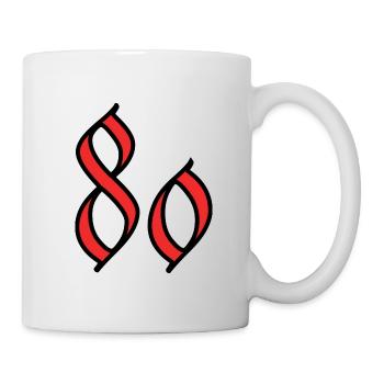80 - Tasse - Weiß - Rechts