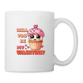 Cupcake - Serez-vous mon Valentin - Mug blanc - blanc - Droite
