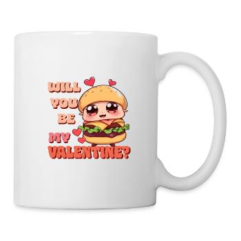Burger - Serez-vous mon Valentin - Mug blanc - blanc - Droite