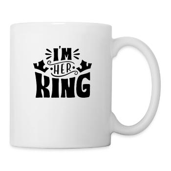 King Design King und Queen 1 - Tasse - Weiß - Rechts