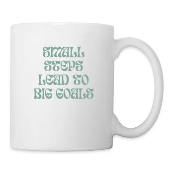 Small steps lead to big goals - Mug - white - Right