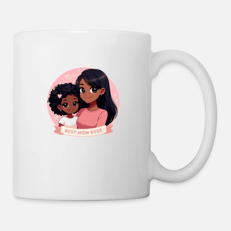 Fête des Mères - Une mère et sa fille - Mug blanc - blanc