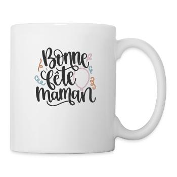 Bonne fête maman - Mug blanc - blanc - Droite