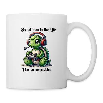 Turtle Gamer – Parfois dans la chemise Life Meme - Mug blanc - blanc - Droite