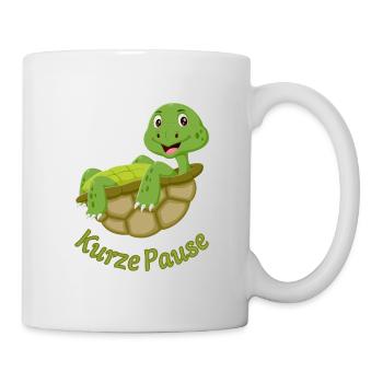 Cute Turtles Cartoon Print Break - Mug - white - Right