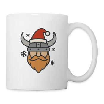 Vikings with Santa hats - Mug - white - Right