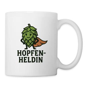 Hopfenheldin Cape - Tasse - Weiß - Rechts
