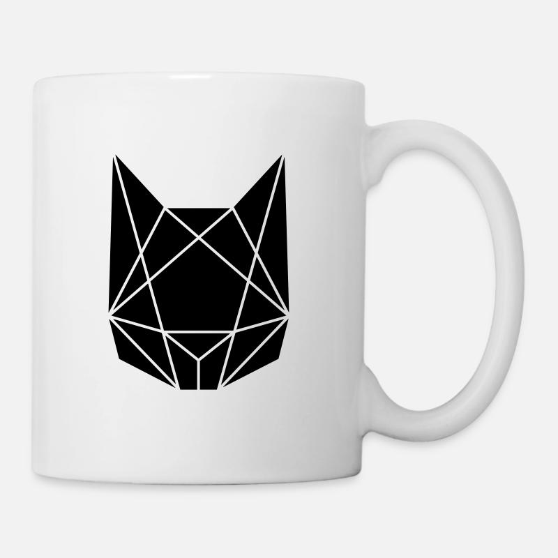 Abstrakte Katze - Tasse - Weiß