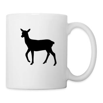 Reh - Tasse - Weiß - Rechts