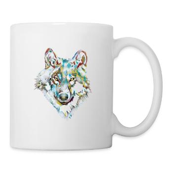 Hund Wolf Eis - Tasse - Weiß - Rechts