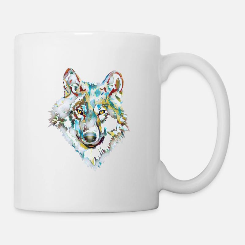 Hund Wolf Eis - Tasse - Weiß