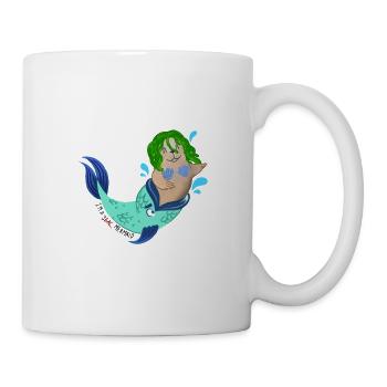 Fish Seal Animal Funny Mermaid Gift - Mug - white - Right