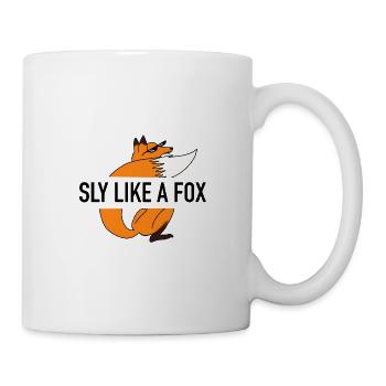 Fuchs Cool Tier Süß Sonnenbrille Lustig Geschenk - Tasse - Weiß - Rechts