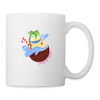 Coconut Beach Sun Summer Holiday Gift - Mug - white - Right