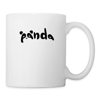 Panda lettering in black - Mug - white - Right