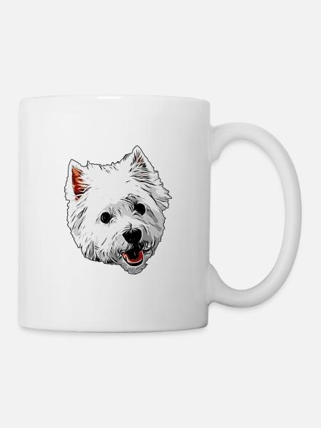 Mszczka Westie West Highland White Terrier - Mug blanc - blanc