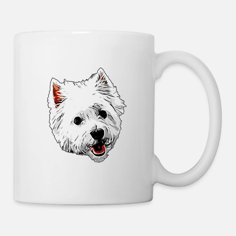 Mszczka Westie West Highland White Terrier - Mug blanc - blanc