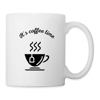 It's coffee time Kaffeezeit - Tasse - Weiß - Rechts