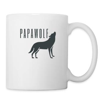 Loup loup papa père père fête papa papa cadeau - Mug blanc - blanc - Droite
