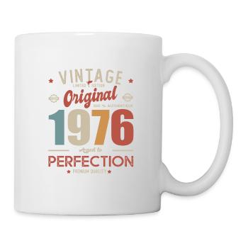 Vintage Original 1976 Geburtstagsgeschenk 47 Jahre - Tasse - Weiß - Rechts