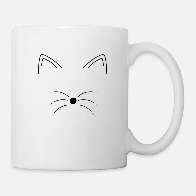 Chat - Mug blanc - blanc