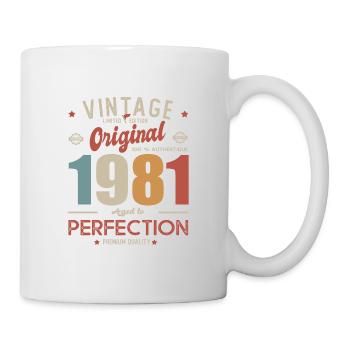 vintage original 1981 cadeau anniversaire - Mug blanc - blanc - Droite
