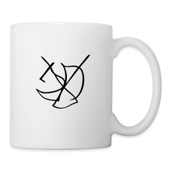 Zeichnung Segelboot mit Kreuz - Tasse - Weiß - Rechts